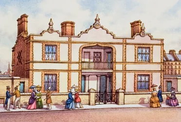 Model buildings that were built near the Great Exhibition