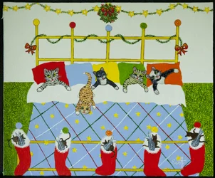 Christmas Morning 5 in a Bed