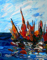 Voiliers au Port a Bainet, 2009