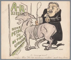 Colijn with the Anti-Revolutionary Voter as Donkey