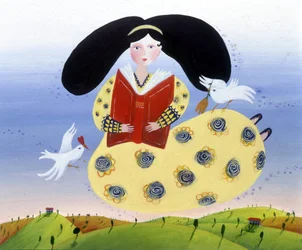 Girl with Birds