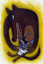 Illustration for Little Red Riding Hood: The Wolf