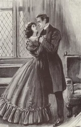 Illustration for Barchester Towers by Anthony Trollope (lithograph)