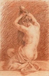 Female Figure Dressing Hair