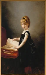 Girl Browsing a Book