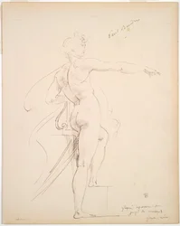 Study of Apollo for Marsyas (recto)