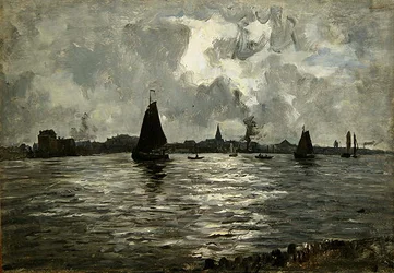 River Landscape in Unterelbe
