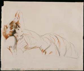 An Elegant Lady Reclining