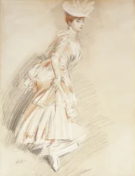 An Elegant Lady, Standing Full-Length