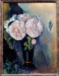 Flowers in a Blue Vase