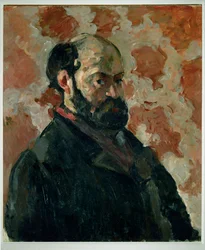 Self-Portrait Before a Pink Background