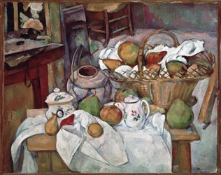 Kitchen Table or Still-Life with Basket
