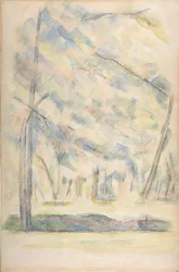 Landscape (recto), Sketch of rocks (verso)
