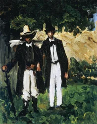 Marion and Valabregue Posing for a Picture, 1866