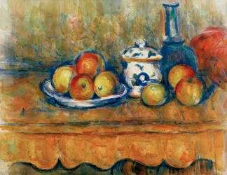 Apples, Carafe, and Sugar Bowl