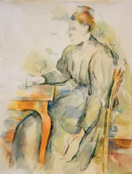 Seated Woman (Mme Cézanne)