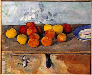 Still Life of Apples and Biscuits