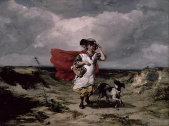 Crossing the Heath, Windy Day