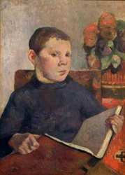 Portrait of Son Clovis with a Book