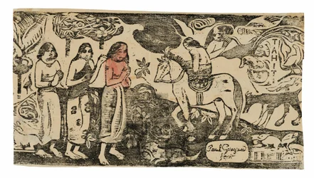 Change of Residence, from the Suite of Late Wood-Block Prints