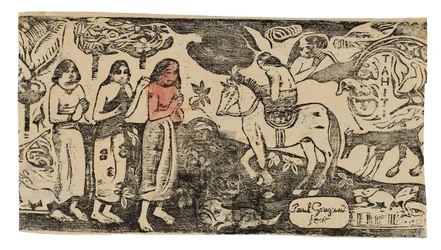 Change of Residence, from the Suite of Late Woodblock Prints