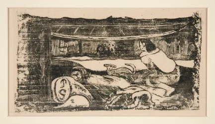 Interior of a Hut