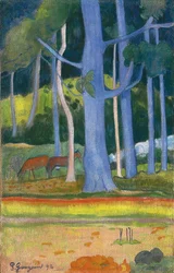 Landscape with blue trees, 1892
