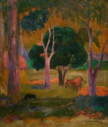 Landscape with Pig and Horse