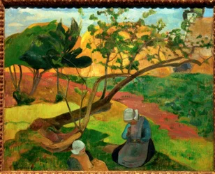 Landscape with Two Breton Women