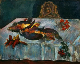Still Life with Exotic Birds