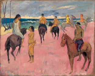 On Horseback at Seashore II
