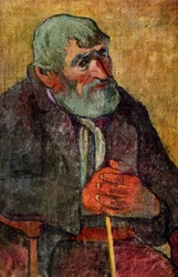 Portrait of an Old Man with a Stick