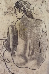 Seated Tahitian Nude from the Back, c.1902
