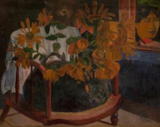 Sunflowers on an Armchair