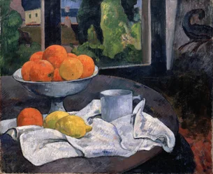 Still life with fruit bowl and lemons, c. 1890