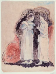 Two Standing Tahitian Women