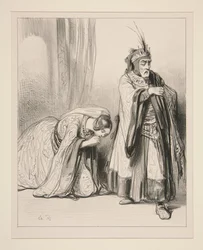 (The young princess) Must I expire in pain at your feet, Lord...