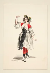 Danube Boatwoman. Straw Hat