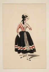 Village Coquette. Straw Beret. ...