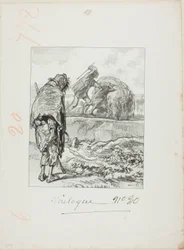 Les Propos de Thomas Vireloque: Michael Paying Wages to His Servant (Beating Him)