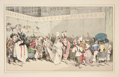 Masquerade. Costumes by Gavarni Published in 1828, 1829, and 1830