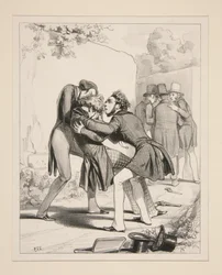 Mr. Amédée, Very Skilled with a Pistol, Has Received a Bullet in the Eye...