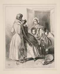 Mr Frederic sees one fine morning the beloved woman whom a husband sends back to him arriving...