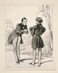 There you are, all spruced up!... My dear fellow, your stupid groom got the bouquet wrong...