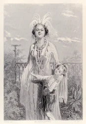 The Queen of Laputa, from French Edition of Gulliver