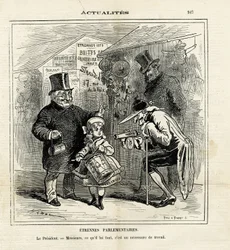 Illustration of Hadol in Le Charivari