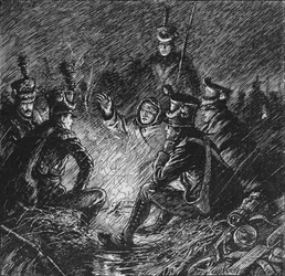 Both French and Allies Bivouacked in Mud and Water, 1902