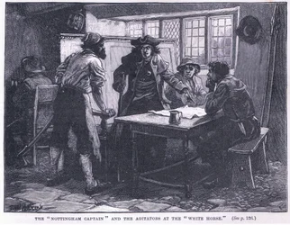 The Nottingham Captain and the agitators at the White Horse AD 1817