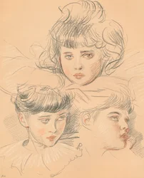 A sketch for a portrait of children, c1897