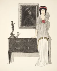 Evening Dress, from Les Robes de Paul Poiret, pub. 1908